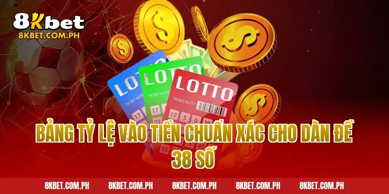 Bảng tỷ lệ vào tiền chuẩn xác cho dàn đề 38 số